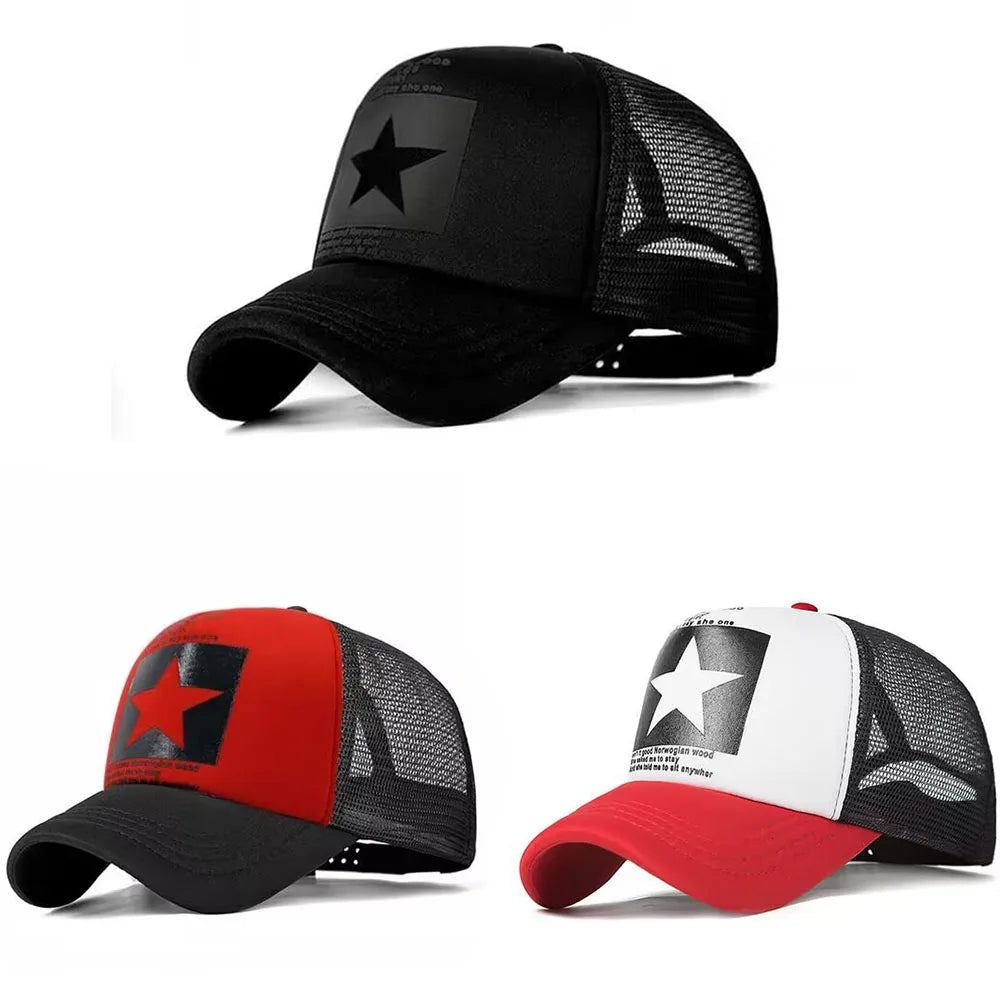 Snapback Mesh Trucker Hat — Y2K Dad-Cap Hip-Hop Streetwear Outdoor Casual Sun Hat — view 10 of hats & caps