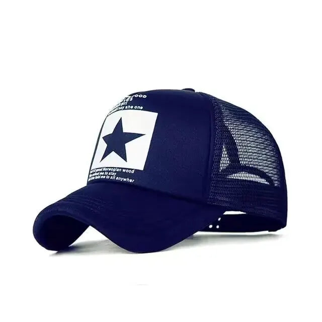 Snapback Mesh Trucker Hat — Y2K Dad-Cap Hip-Hop Streetwear Outdoor Casual Sun Hat — view 7 of hats & caps