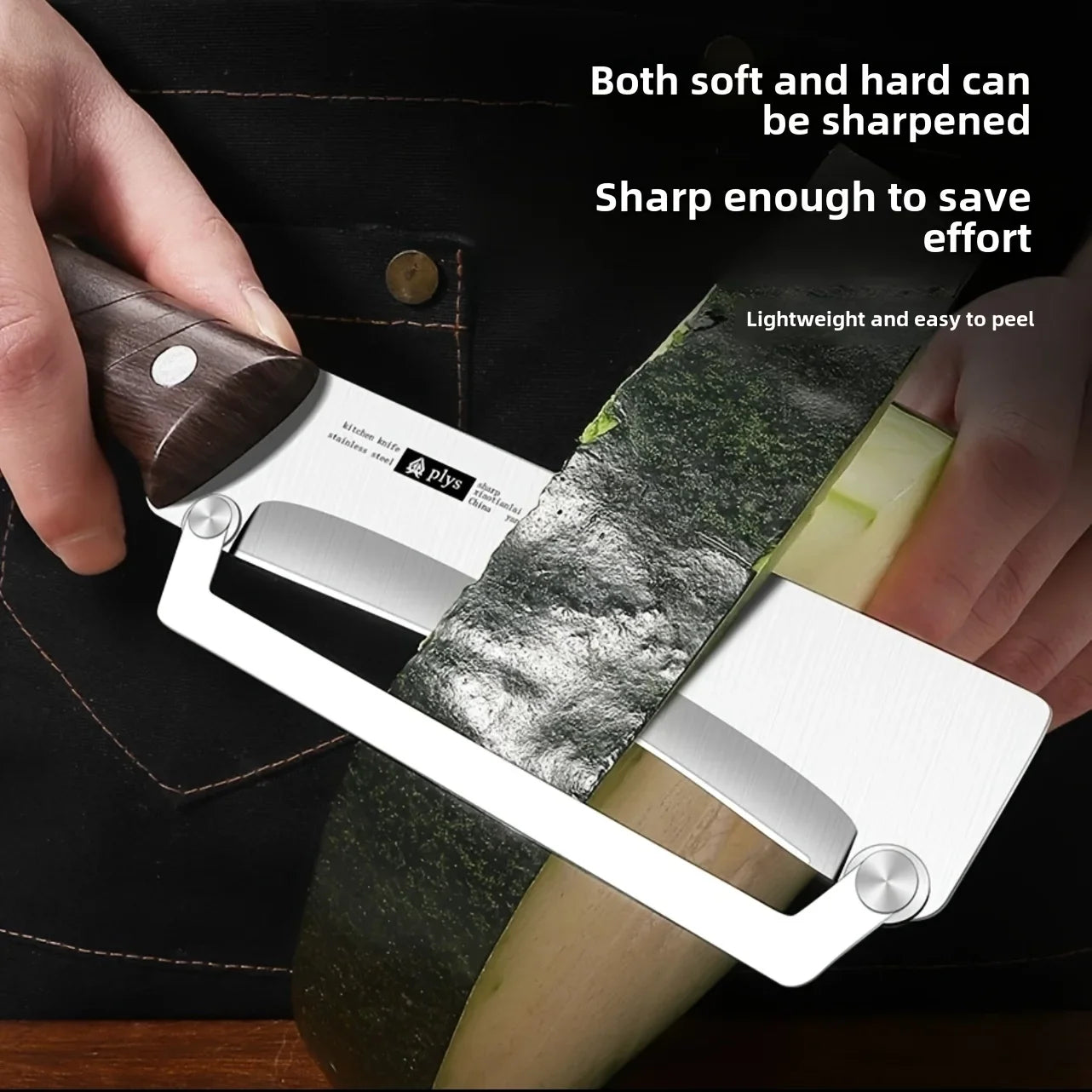 Stainless Steel Peeler with Wooden Handle &mdash; Smooth-Operation Fruit &amp; Vegetable Peeler — view 4 of kitchen gadgets