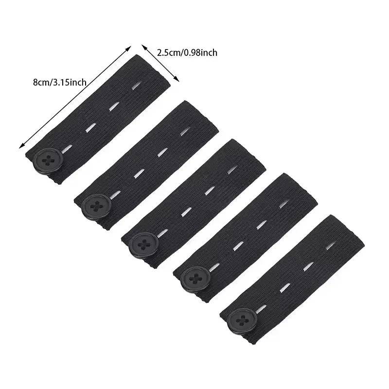 Unisex Pant Extender Belt 5-Pack — Waist Band Button Hooks for Jeans & Trousers — view 6 of accessories & jewelry