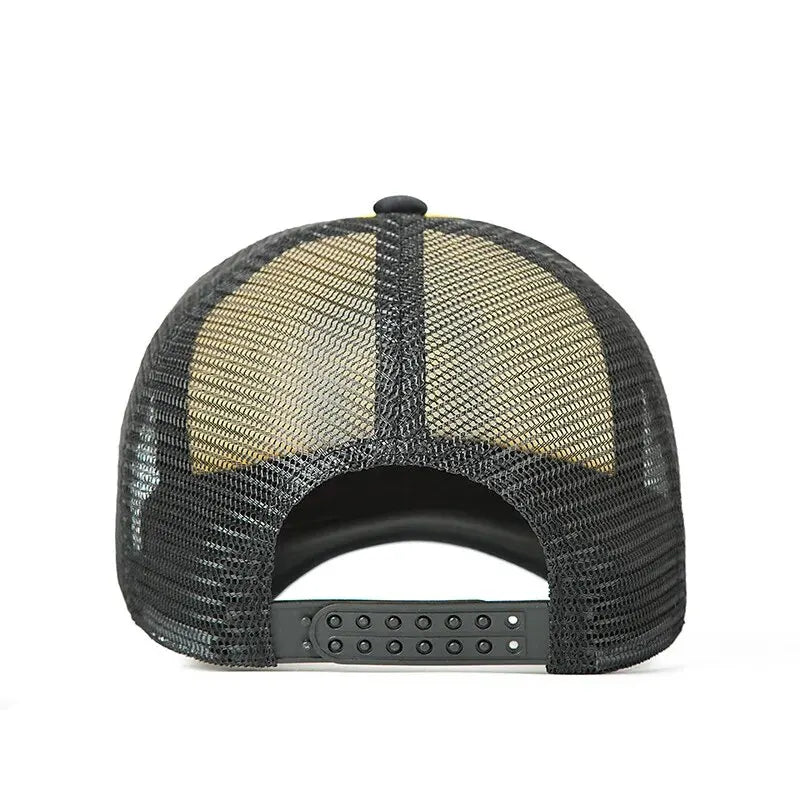 Snapback Mesh Trucker Hat — Y2K Dad-Cap Hip-Hop Streetwear Outdoor Casual Sun Hat — view 5 of hats & caps