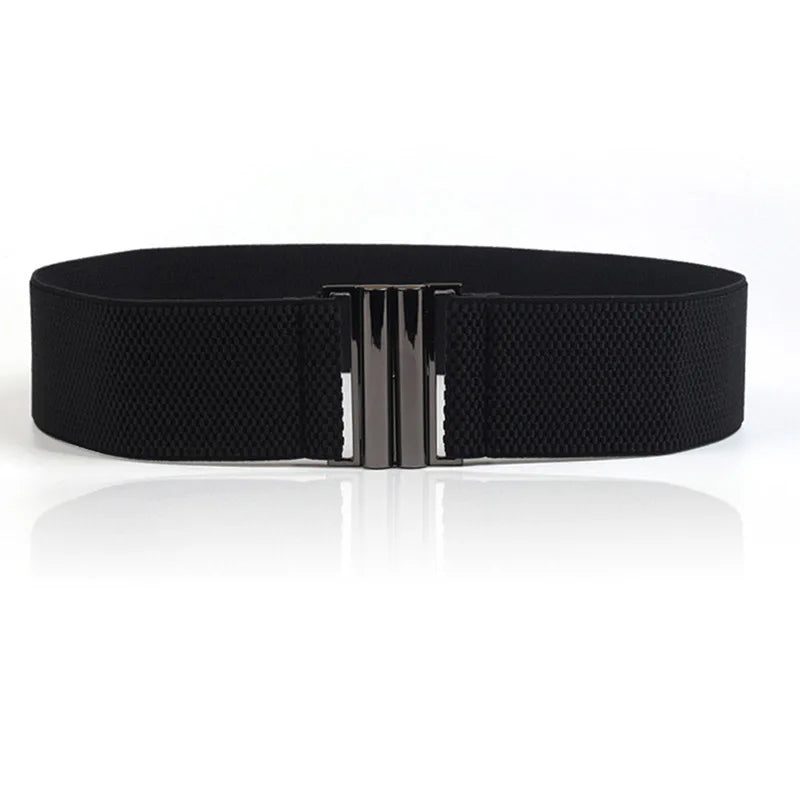 Belts Designer Wide Elastic Women's Cinch Belt — Down-Coat Waist Belt — view 1 of belts