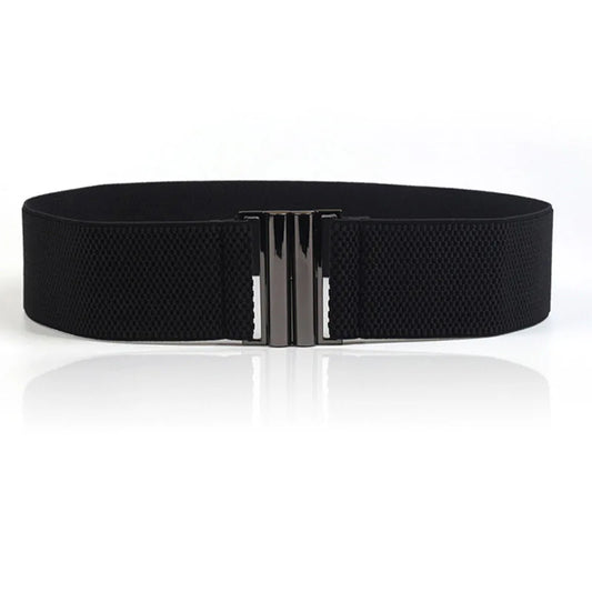 Belts Designer Wide Elastic Women's Cinch Belt — Down-Coat Waist Belt — view 1 of belts