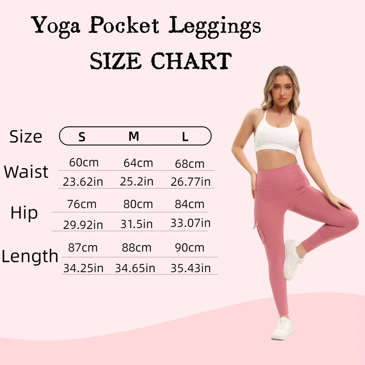 3-Pack High-Waisted Gym Leggings — Solid Color Fitness Yoga Pants Set — view 6 of sports & fitness