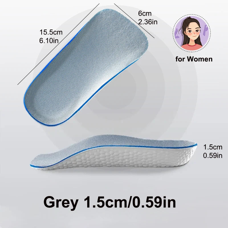 Heightening Arch Support Insoles — 1.5/2.5/3.5cm Height-Boost Pair — view 8 of braces & support