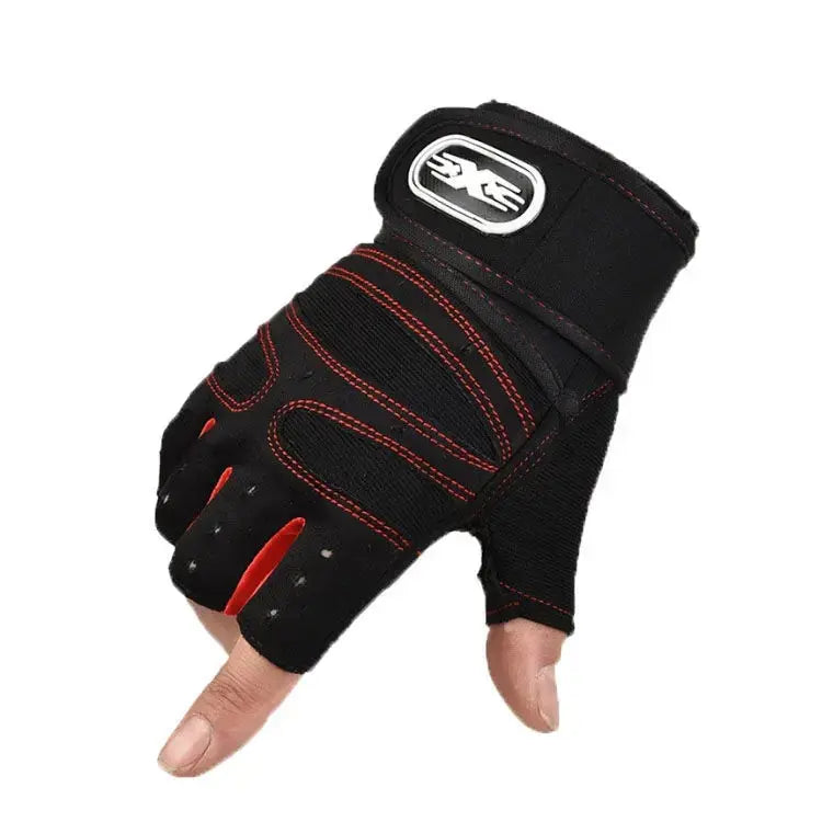 Half-Finger Cycling Gloves Shock-Absorbing — Breathable Anti-Slip Gel Padded Fitness & MTB Gloves — view 8 of gloves