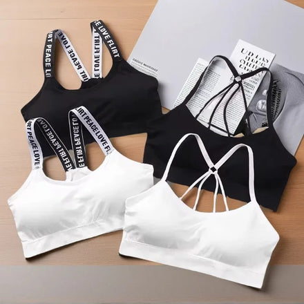 Seamless Athletic Crop Tank Top — Wide-Strap Yoga & Fitness Workout Bra-Lined Top — view 1 of tanks & camisoles