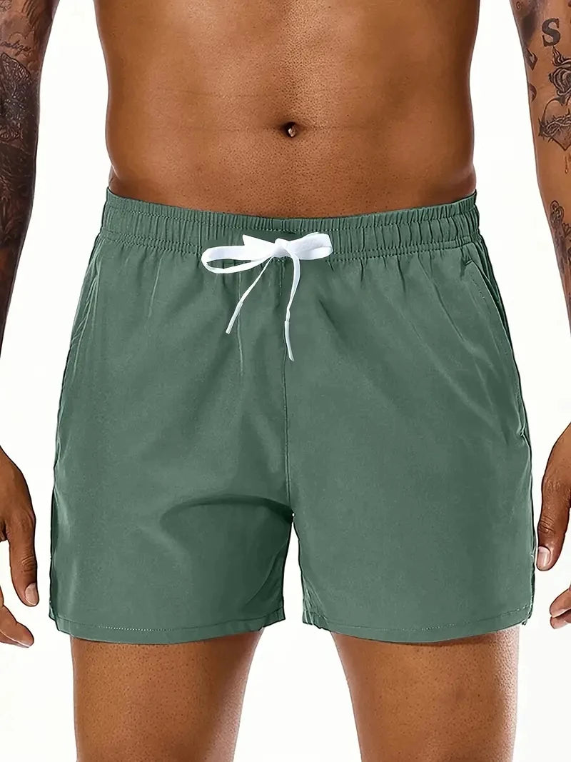 Men's Summer Beach Shorts, Elastic Waist with Double Pockets — view 5 of shorts