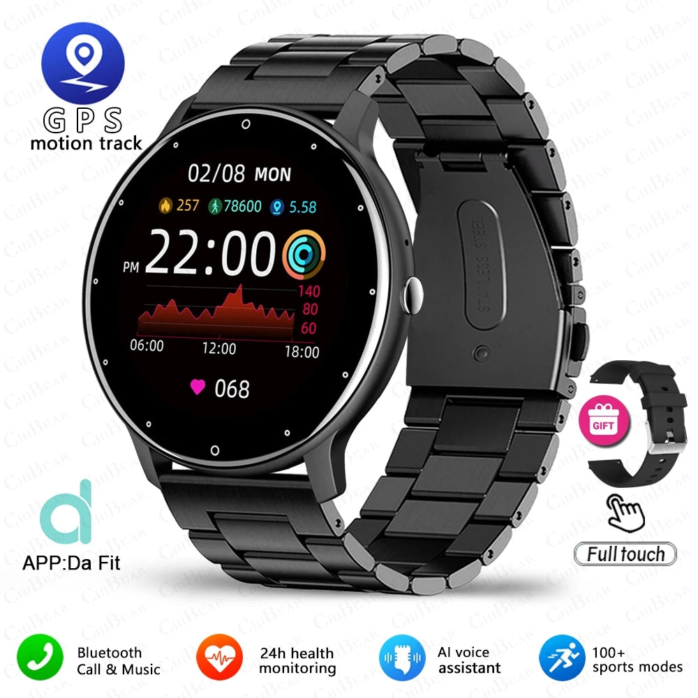 2026 Men's Ultra-Slim Smart Watch — 100+ Sports Modes AI Voice Bluetooth Smartwatch — view 7 of smart watches