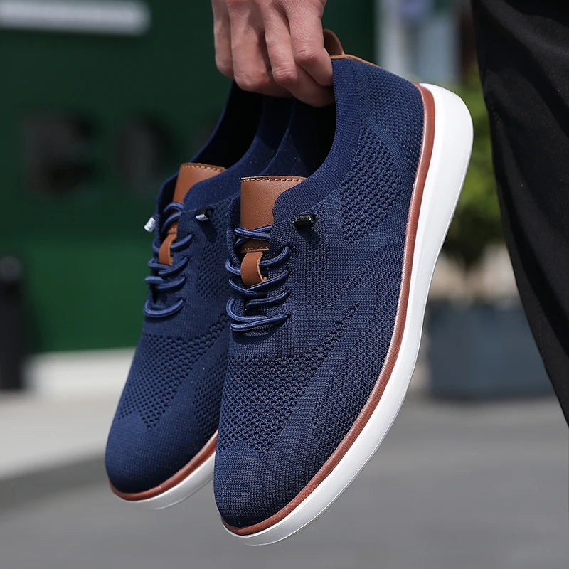 All-Season Men's Slip-On Mesh Sport Loafers — Anti-Slip Low-Cut Casual Sneakers — view 4 of flats & loafers