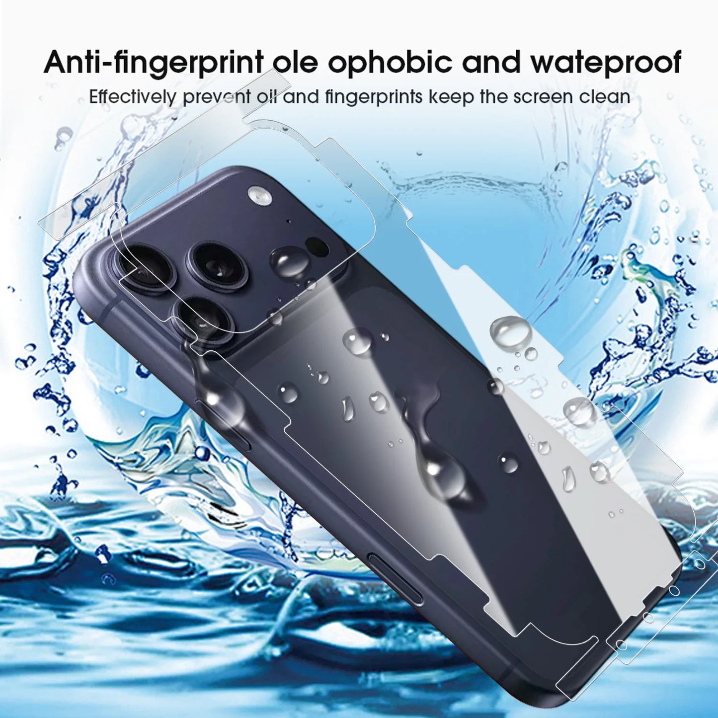 Border Hydrogel Film for iPhone 17 Pro Max / 17 Air HD Side Frame Wrap — view 6 of screen protectors