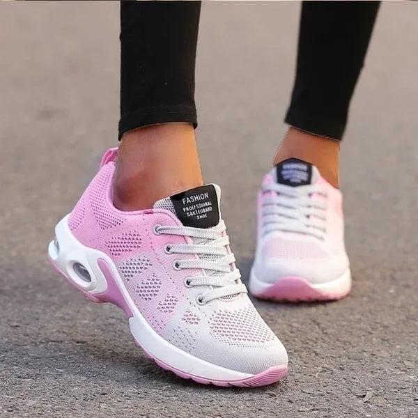 Women's White Tennis Sneakers — 2025 Breathable Casual Walking Trainers — view 9 of sneakers