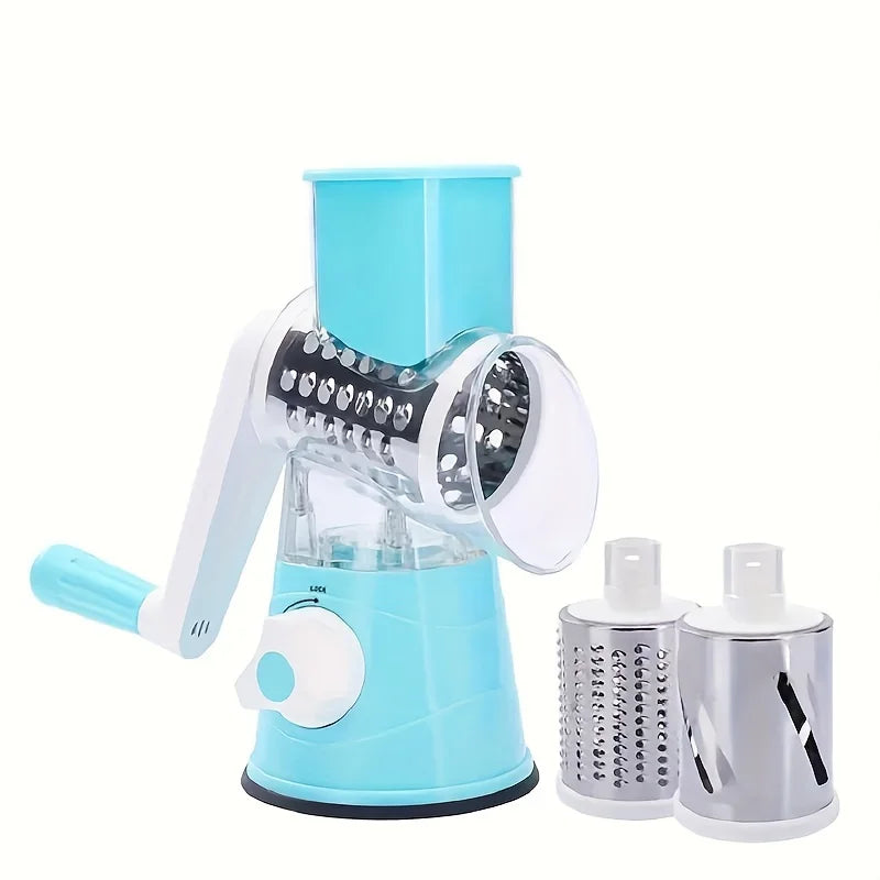 Bench-Top Drum Vegetable & Fruit Slicer Grater – Fast Rotary Shredder for Even Cutting — view 5 of home & kitchen