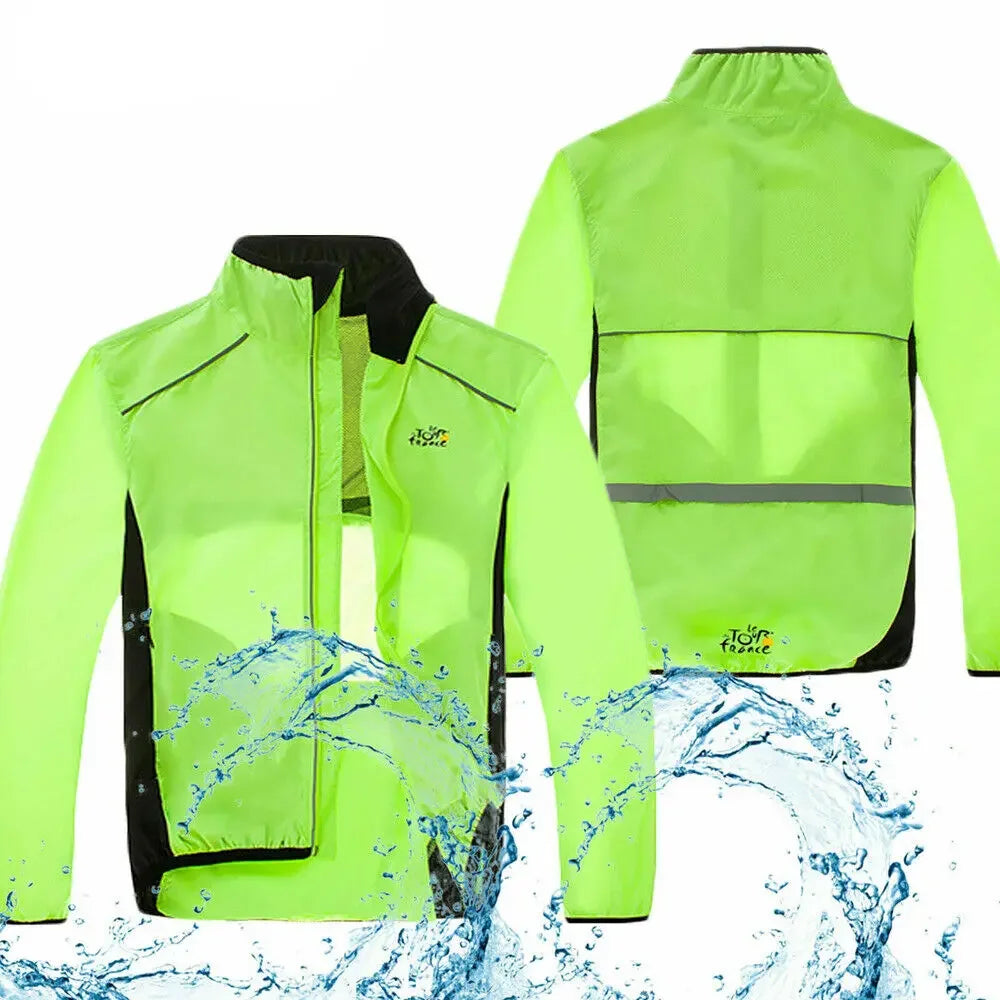Reflective Men&rsquo;s Running &amp; Cycling Windbreaker &mdash; Waterproof MTB Bike Jacket — view 5 of sports & fitness