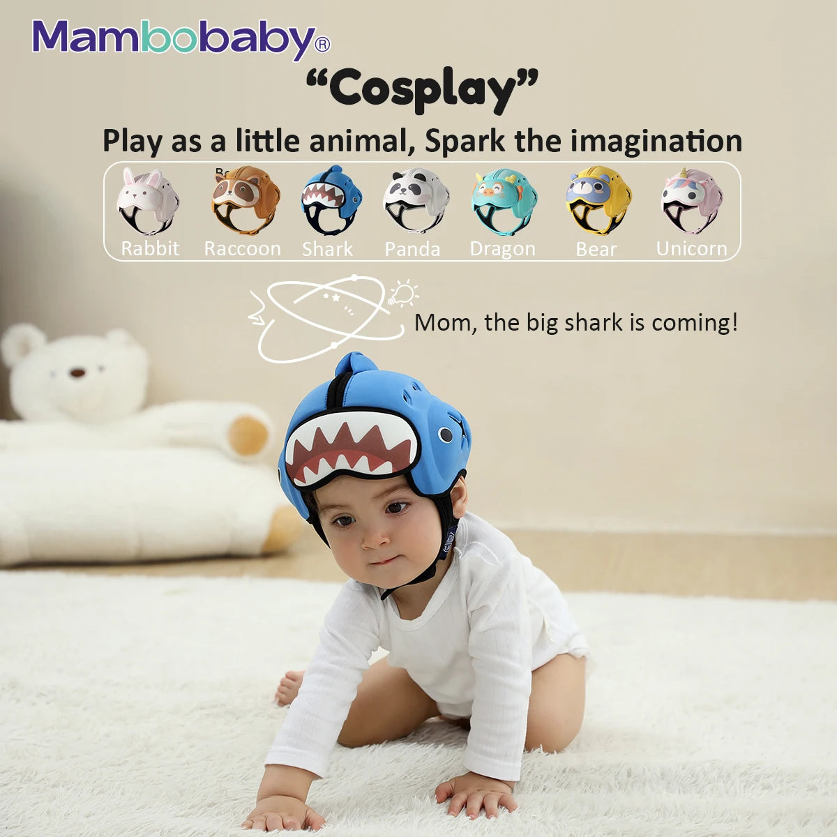 Premium Anti-Shock Baby Helmet - Soft Toddler Head Protector for Crawling & Walking — view 5 of baby safety helmets