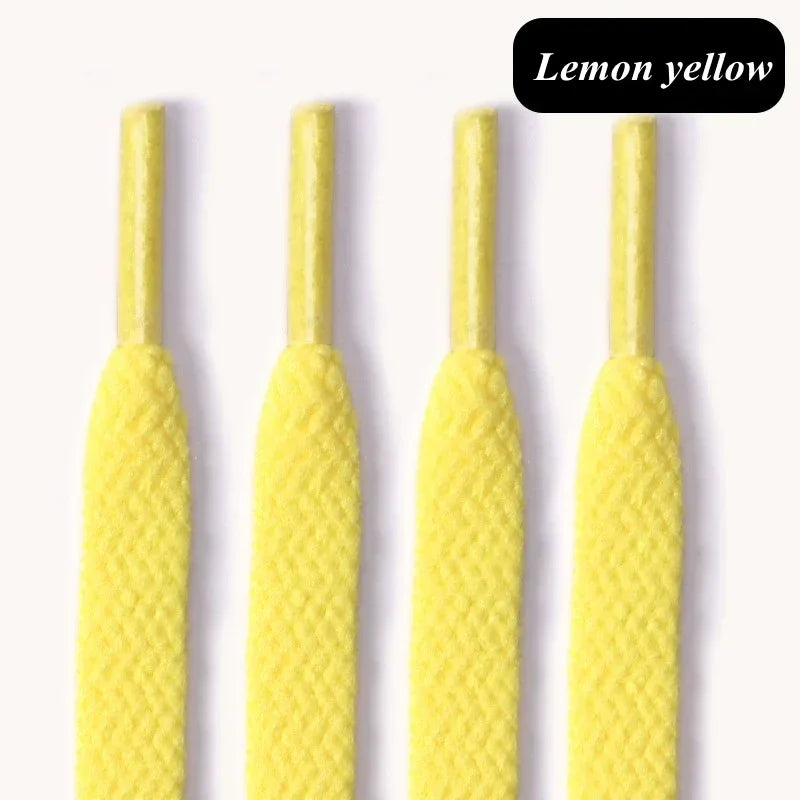 Flat Shoelaces — 36-Color Fabric Sneaker Laces (1 Pair)