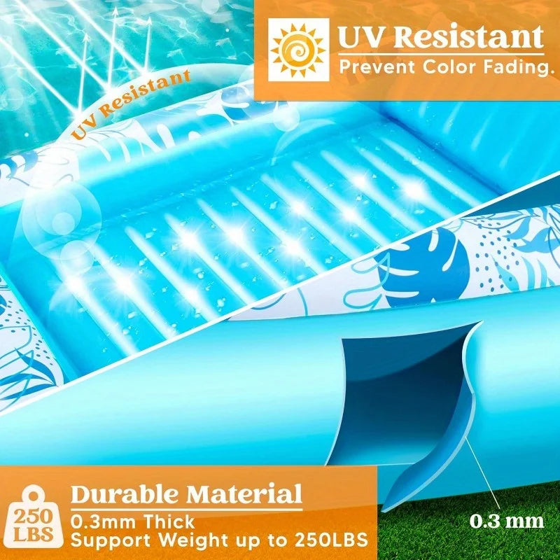 4-in-1 Inflatable Tanning Pool Float with Pillow, 70 x 46 in — view 4 of pool floats
