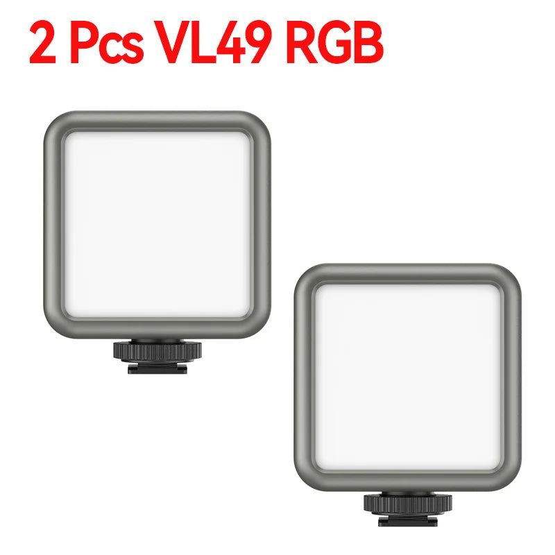 VL49 RGB LED Video Light – 2500K–9000K Magnetic Mini Fill Light (2000mAh, Type-C)