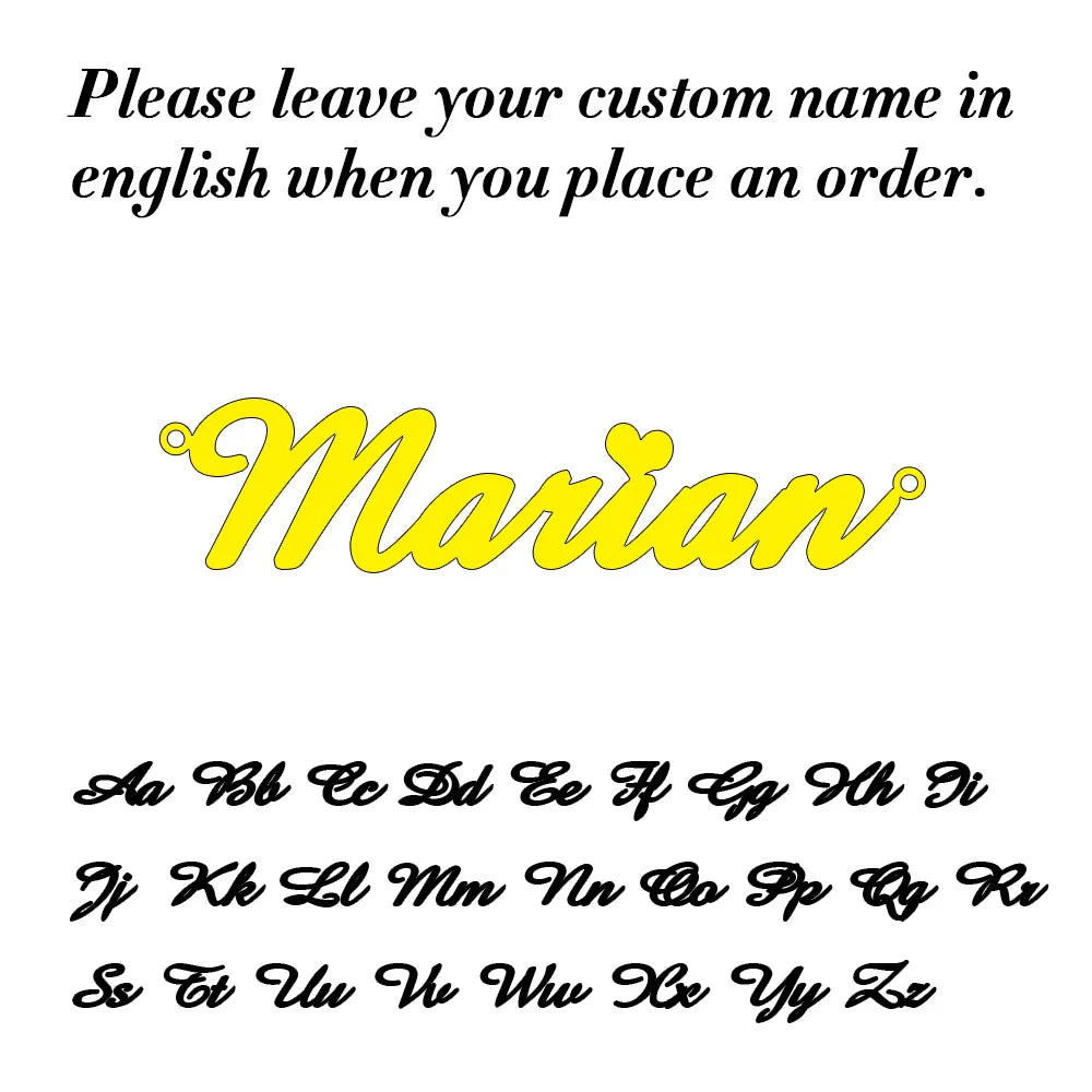 Custom Name Necklace for Women Personalized Cursive Letter Pendant Stainless Steel Jewelry — view 10 of jewelry & watches