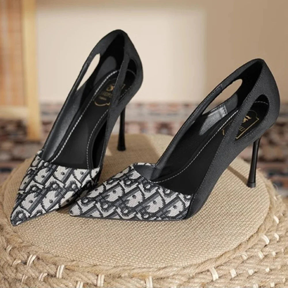 Summer Sandals Embroidered Pointed Heels — 2025 Luxury Casual High-Heel Sandals for Women — view 4 of summer sandals