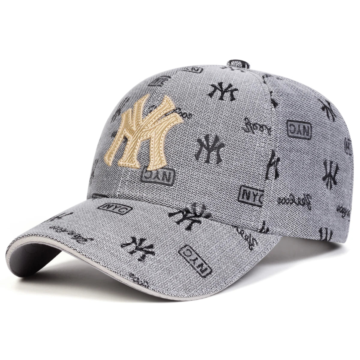 Unisex MY Letter Embroidered Baseball Cap — Minimalist Initial Adjustable Spring Autumn Hat — view 5 of hats & caps
