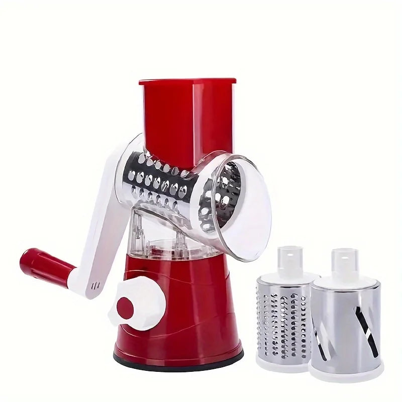 Bench-Top Drum Vegetable & Fruit Slicer Grater – Fast Rotary Shredder for Even Cutting — view 7 of home & kitchen