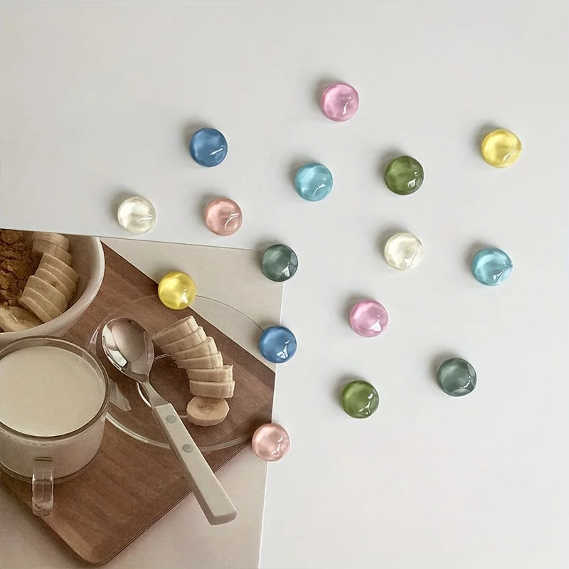 Home Decor Geometric Ripple Fridge Magnets — 8 Pcs Colorful Whiteboard & Message Board Magnets — view 5 of home decor