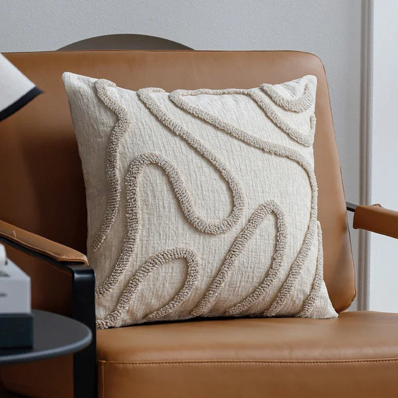 Boho Chenille Throw Pillow Cover &mdash; 45&times;45 cm Soft Geometric Decorative Cushion Case — view 7 of cushion covers & pillow cases