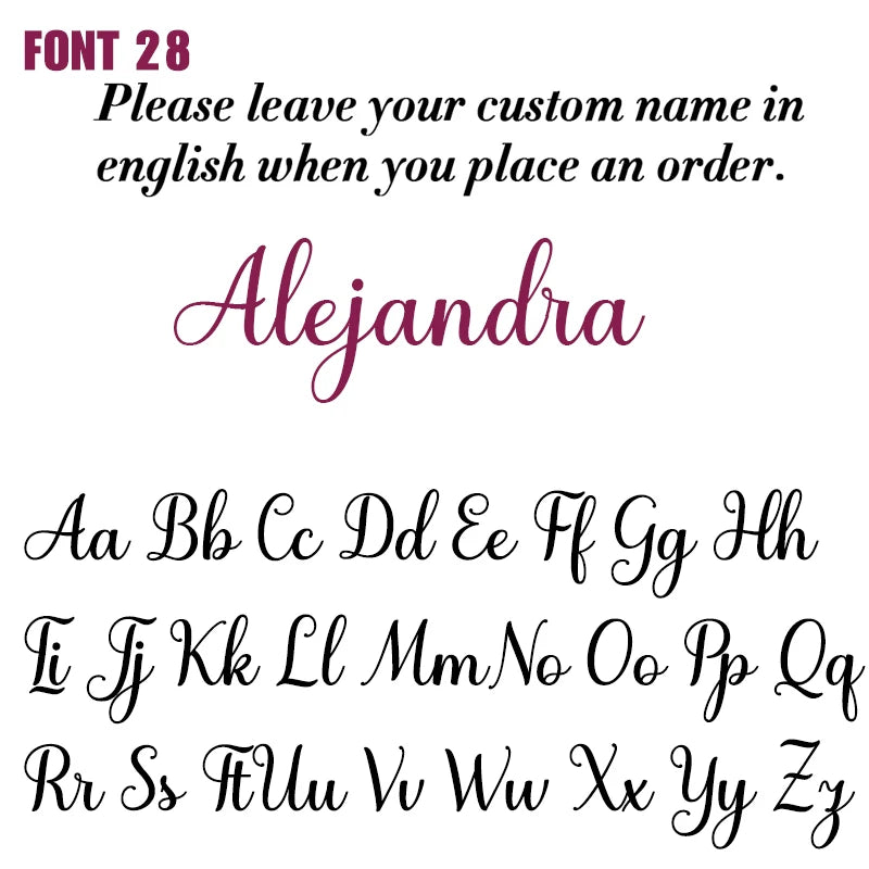 Custom Name Necklace for Women Personalized Cursive Letter Pendant Stainless Steel Jewelry — view 13 of jewelry & watches