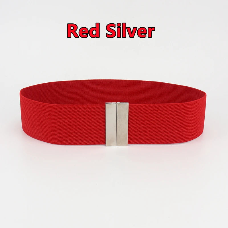 Belts Wide Elastic Women's Waist Belt — Cinch Coat & Dress Belt with Buckle — view 19 of belts
