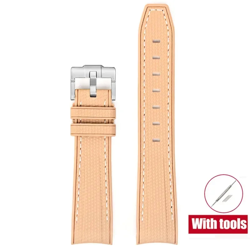 MoonSwatch Diving Strap — 20mm Curved-End Rubber Watch Band for Omega x Swatch
