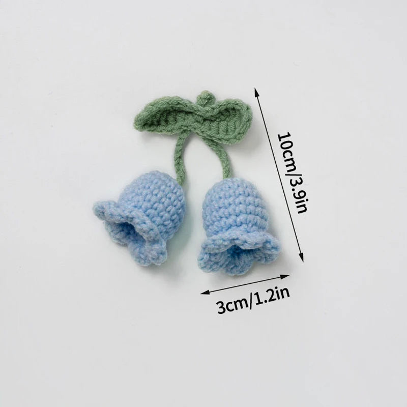 Home Decor Crochet Flower Pendant — Hand-Knitted Car Interior Hanging Decor & Bag Accessory — view 16 of home decor