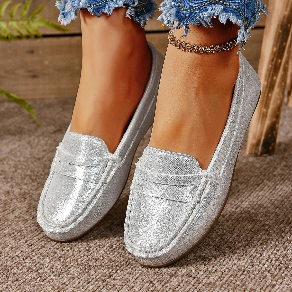 Flats & Ballet — Comfortable Lightweight Loafer Flats, Spring Autumn Shallow Slip-Ons — view 9 of flats & ballet