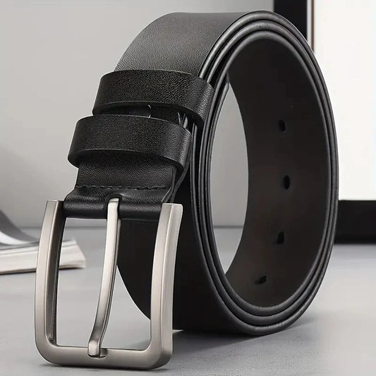 Belts Genuine Leather Men's Designer Pin-Buckle Belt — Luxury-inspired Luxury — view 1 of belts