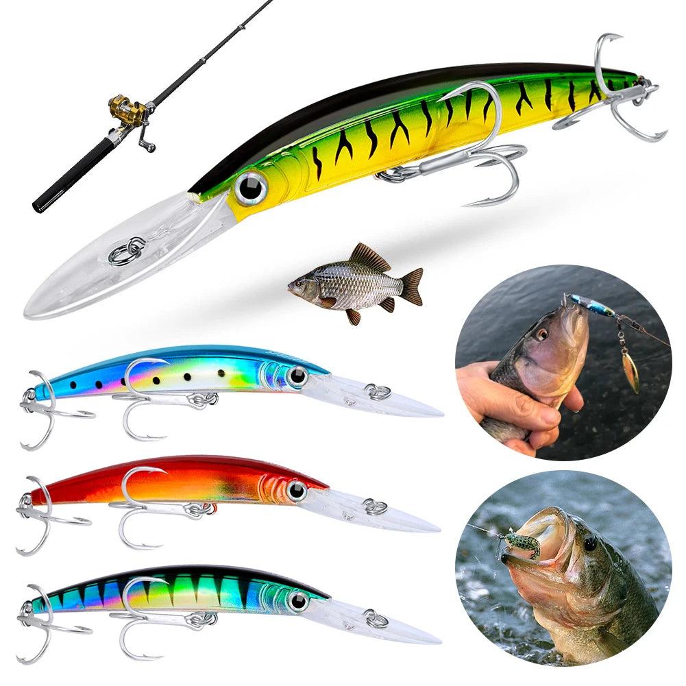 17cm 27g Minnow Hard Bait Fishing Lure — Pro-Grade Bass & Predator Bait — view 6 of outdoor sports