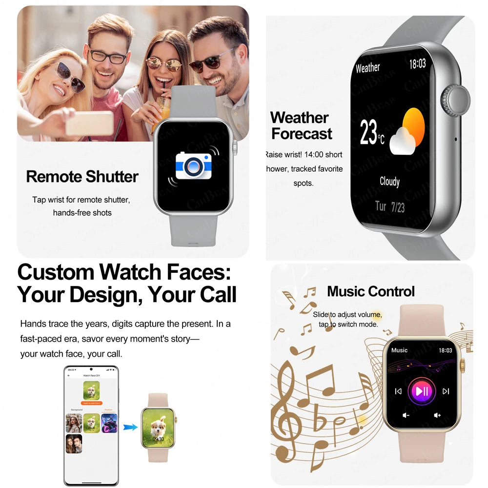 2025 Men's Sports Smart Watch — 1.9in IP68 Waterproof Heart Rate AI Voice Smartwatch — view 6 of smart watches
