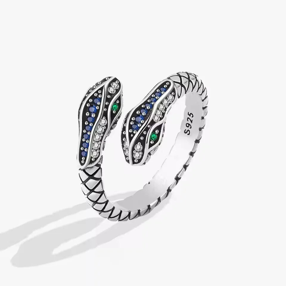 VENTFILLE Women's 925 Sterling Silver Flower Ring — Hollow Retro Fine Jewelry Gift