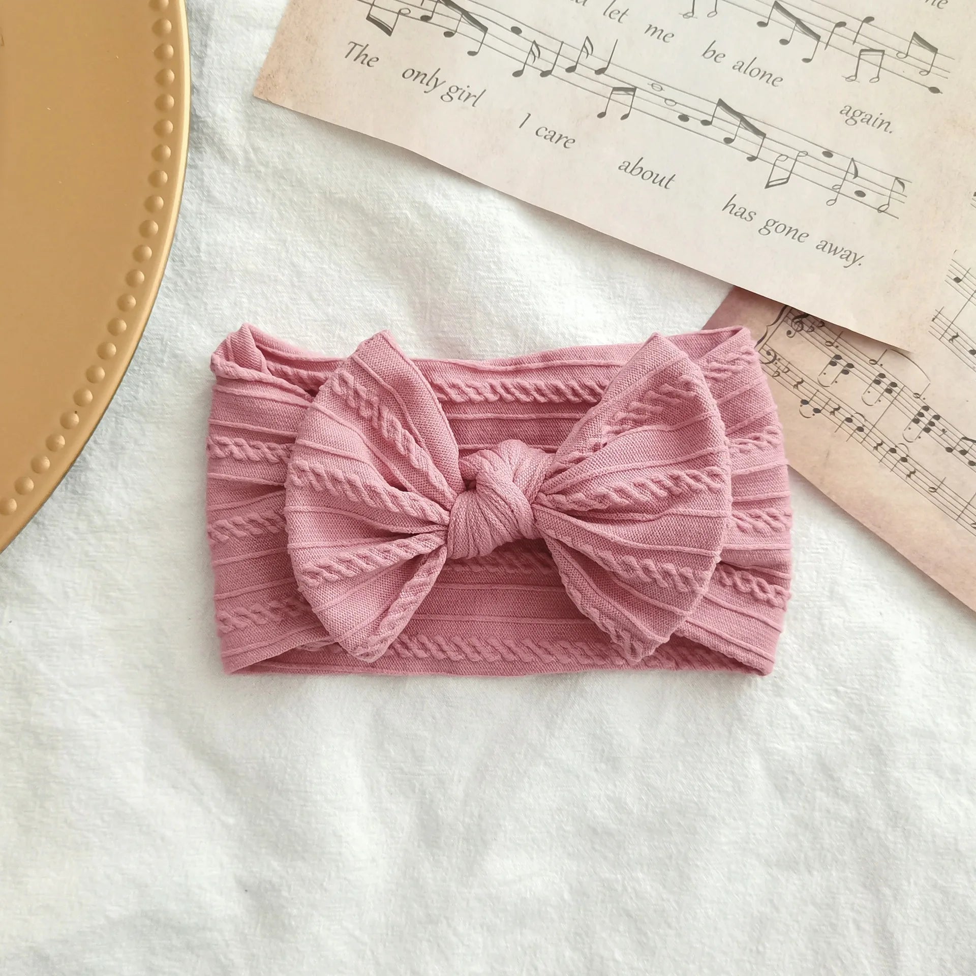 1/3Pcs Solid Color Baby Headband Bow Children Hair Band Elastic Nylon Newborn Soft Turban Headwrap Kid Hair Accessories — view 11 of product
