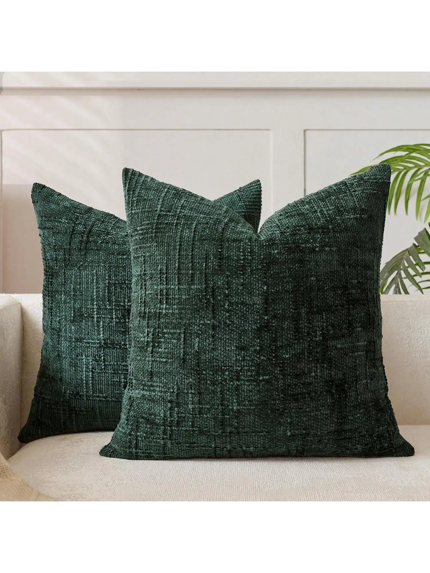 Khaki Chenille Striped Cushion Cover &mdash; 30&times;50 cm Geometric Throw Pillow for Sofa &amp; Bed — view 12 of cushion covers & pillow cases
