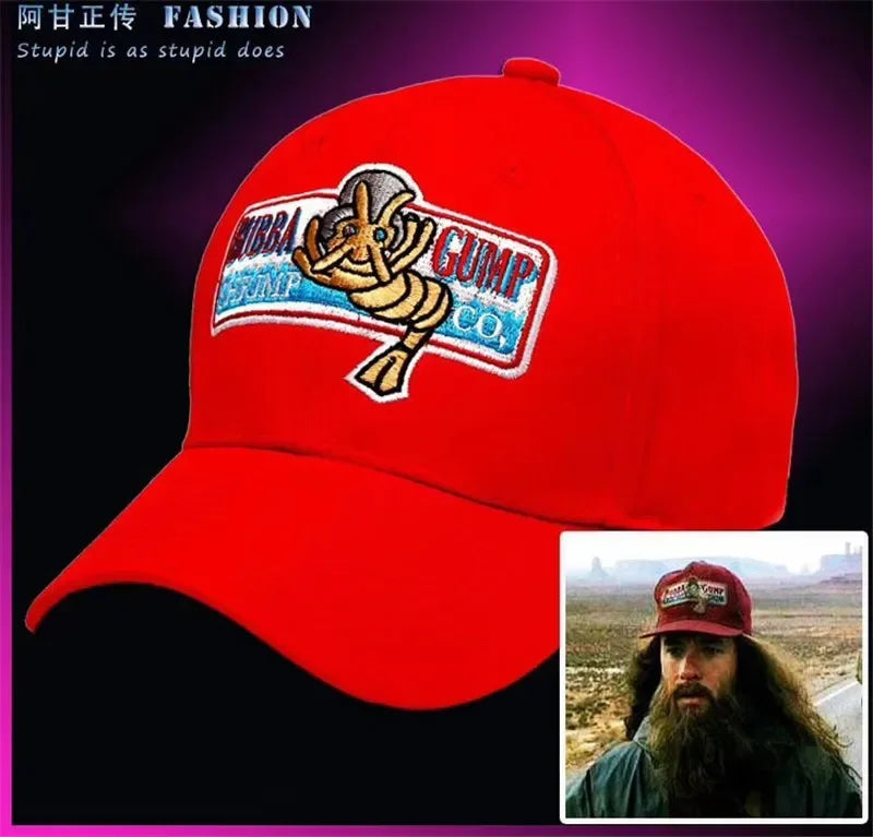 1994 Bubba Gump Shrimp Baseball Cap — Forrest Gump Movie Merch Embroidered Nostalgia Sport Hat — view 4 of hats & caps