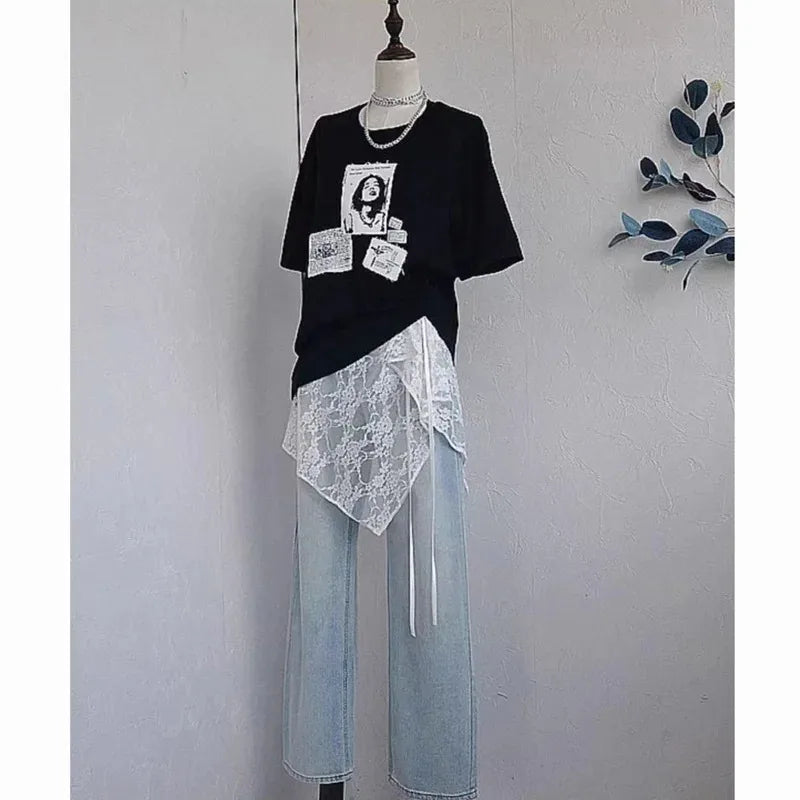 French Lace Up Short Fart Curtain Skirt Spring Layered Skirt INS Women Wrap Skirt Bandage Dress Apron Curtain Expansion Skirt