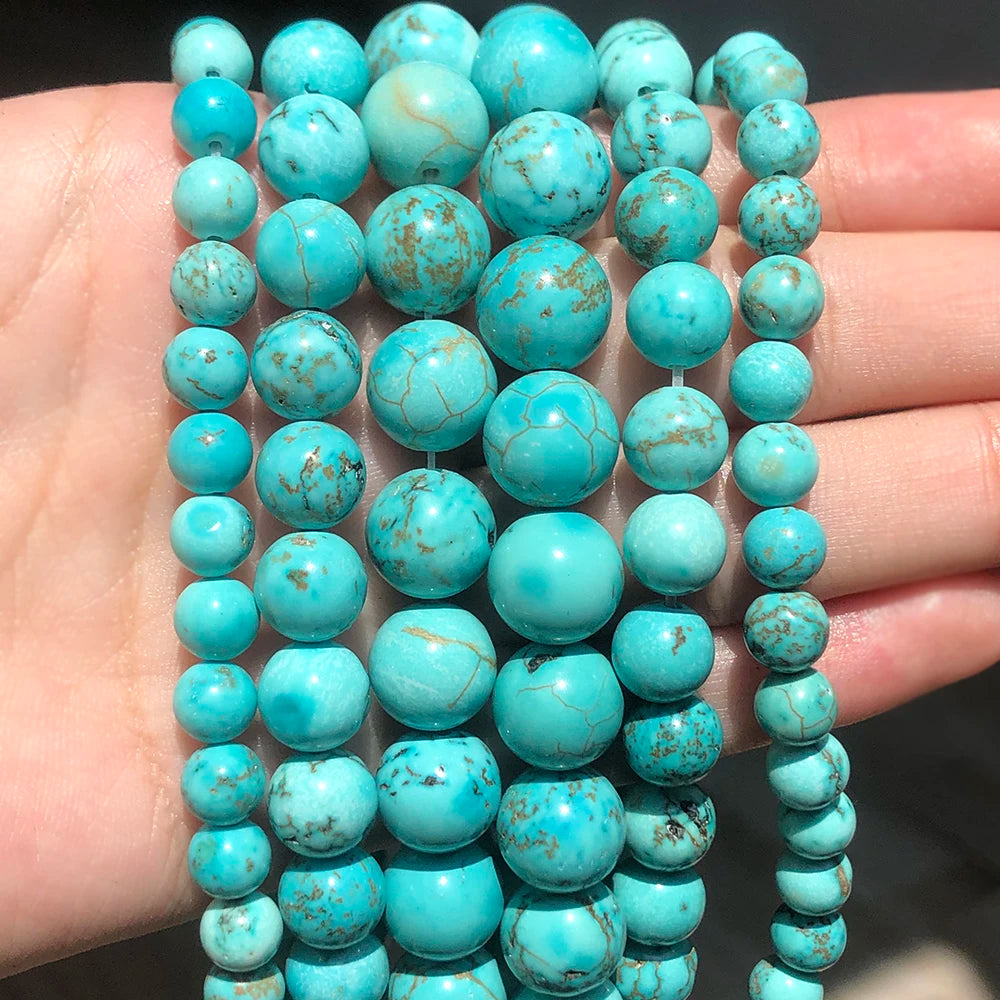 Pearl & Yooperlite Fire Sodalite Beads 15" — 8mm Glow Stone Strand for DIY Jewelry — view 14 of beads