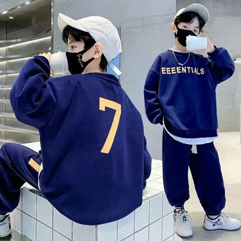 Tracksuit For Boy Children's Clothing Teen Boys' Sets Two Pieces Sweatshirts PantsAutumn Spring Kids Clothes Sets 2024 New