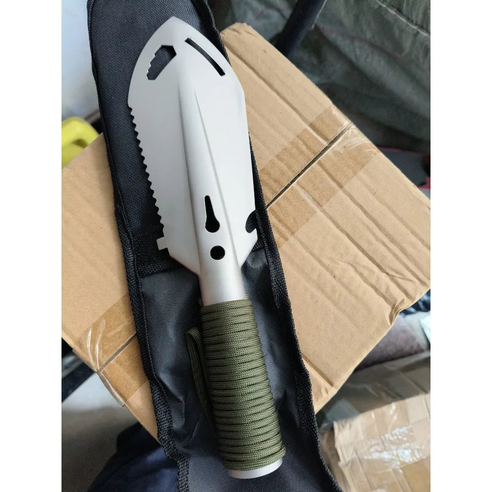 Folding Survival Shovel — Stainless Steel Multi-Tool with Pickaxe & Saw — view 6 of outdoor sports