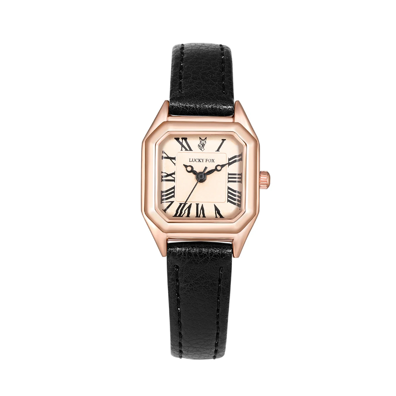 Women's Vintage Square Watch — Fashion Leather Strap Quartz Wristwatch — view 10 of watches