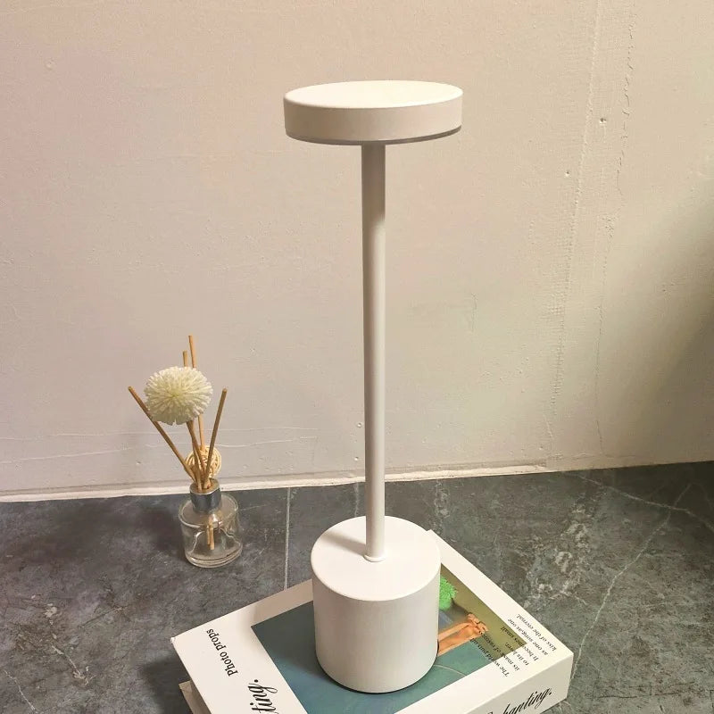 Wireless Rechargeable Table Lamp &mdash; Touch-Switch Metal Retro Desk Light for Bedroom, Bar &amp; Restaurant — view 4 of lighting