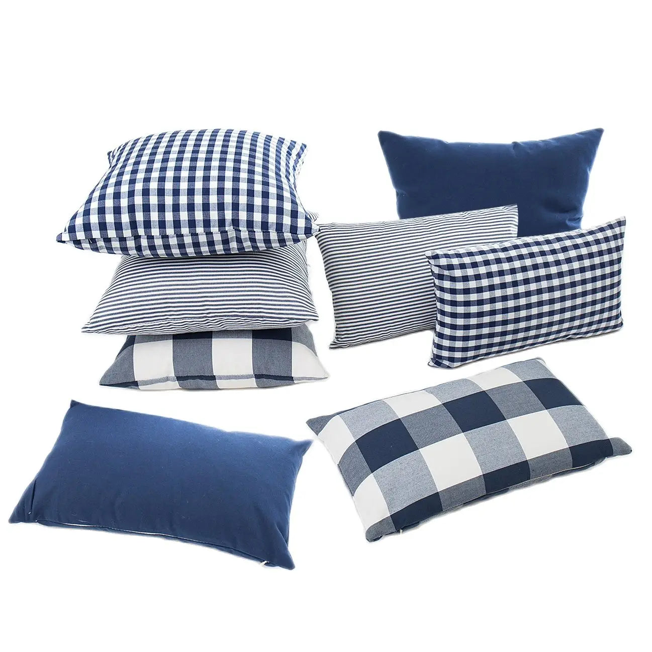 Plaid Sofa Cushion Cover &mdash; 30&times;50 &amp; 45&times;45 cm Multi-Color Stripe Pillowcase — view 2 of cushion covers & pillow cases