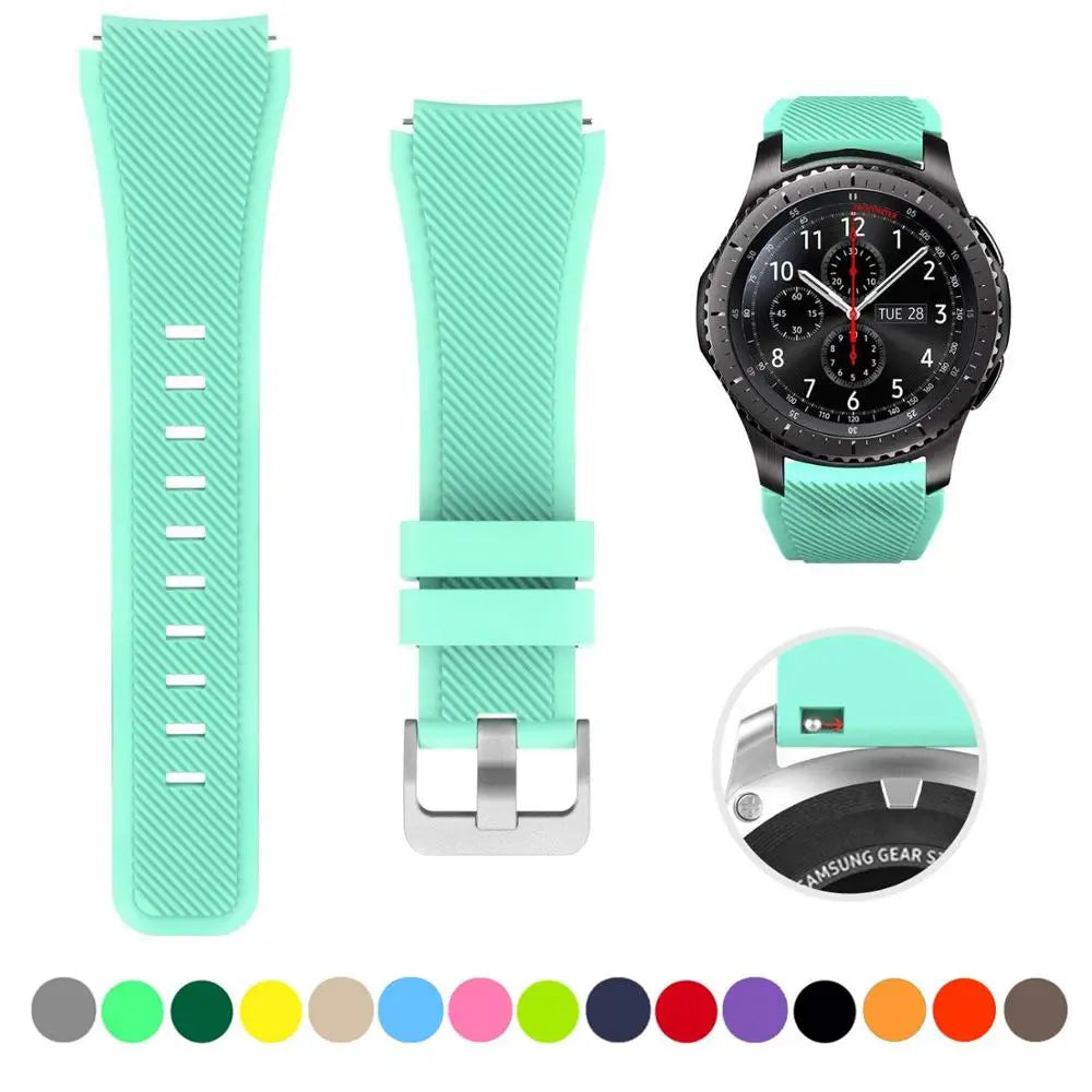 20/22mm Quick-Release Watch Strap for Samsung Galaxy Watch 6/5/4 & Gear S3 — Leather-Look Band — view 11 of watch straps