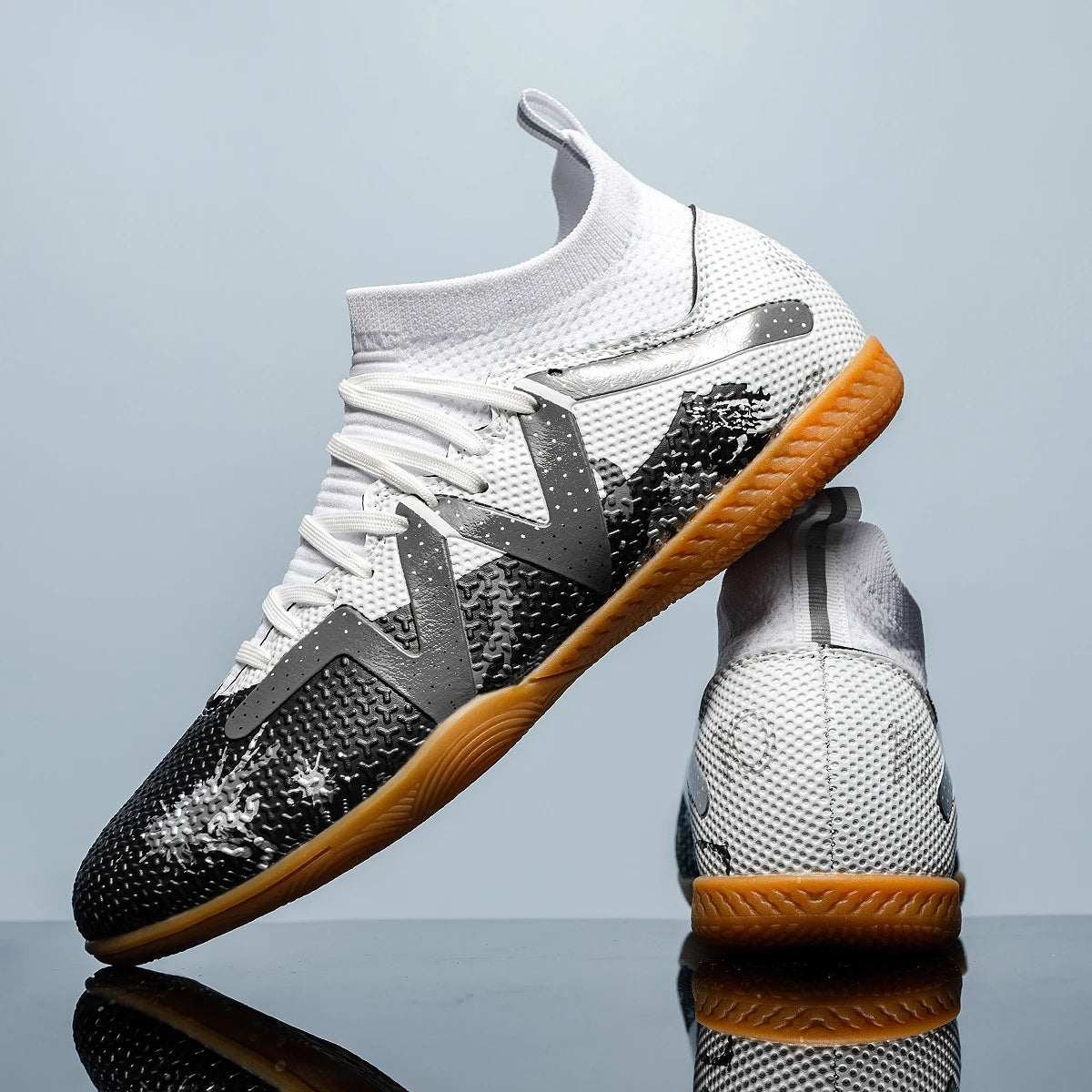High-Top Indoor Sneakers — Five-a-Side Soccer Slip-Resistant Sport Shoes — view 11 of sneakers
