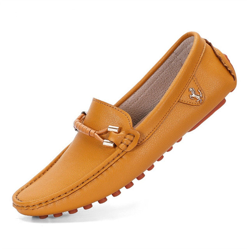 Genuine Leather Mens Loafers Shoes Handmade